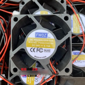 FWDZ FD6025B24H 24V 0.15A 2wires Cooling Fan