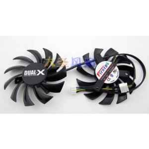 FirSTD FD7010H12S 12V 0.35A 4wires Cooling Fan