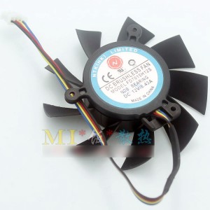 Firstd FD7015H12S 12V 0.43A 2wires Cooling Fan