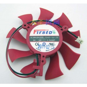 Firstd FD8015U12D 12V 0.5A 4wires Cooling Fan