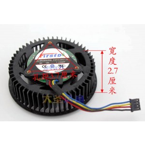Firstd FD91238U12D 12V 1.2A 4wires Cooling Fan