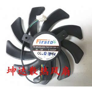 Firstd FDC10H12D9-C 12V 0.35A 4wires Cooling Fan