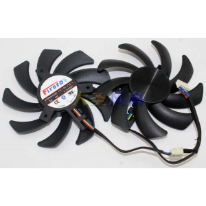 Firstd FDC10H12S9-C 12V 0.35A 4wires Cooling Fan
