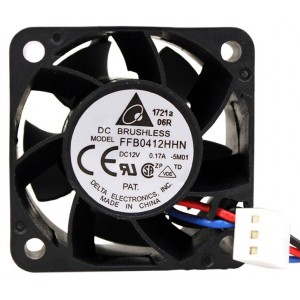 DELTA FFB0412HHN 12V 0.17A 2wires 3wires Cooling Fan - Picture need