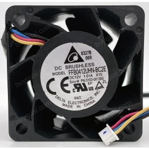 DELTA FFB0412UHN-BC2E 12V 1.01A 4wires Cooling Fan