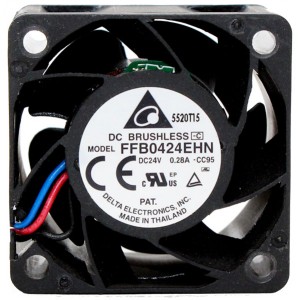 Delta FFB0424EHN 24V 0.28A 3wires Cooling Fan 