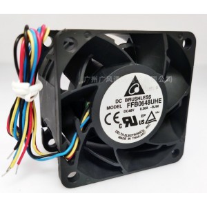 DELTA FFB0648UHE 48V 0.36A 4wires Cooling Fan