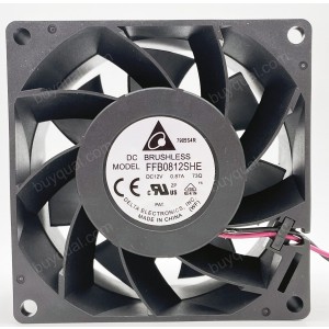 DELTA FFB0812SHE FFB0812SHE-F00 12V 0.87A Cooling Fan - Picture need