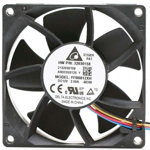 DELTA FFB0812XH 12V 2.00A 4wires cooling fan