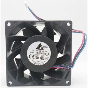 DELTA FFB0824EHE FFB0824EHE-F00 -R00 24V 0.75A 2wires 3wires Cooling Fan