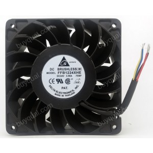 DELTA FFB1224XHE -MFOO -MROO -TD5F 24V 3.90A 3wires 4wires Cooling Fan