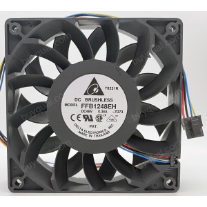 Delta FFB1248EH -F00 -BQ45 48V 0.38A 2wires 3wires 4wires Cooling Fan