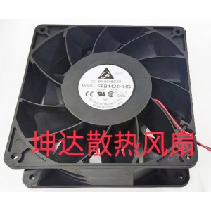 DELTA FFB1424HHG 24V 1.07A 2wires Cooling Fan