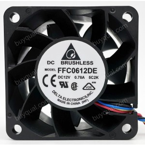 DELTA FFC0612DE 12V 0.78A 1.2A 2.5A 4wires Cooling Fan - Picture need
