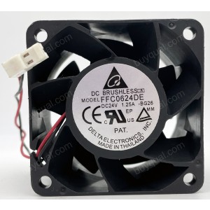 DELTA FFC0624DE 24V 1.25A 2wires cooling fan