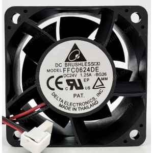 DELTA FFC0624DE 24V 1.25A 2wires cooling fan