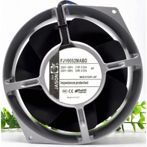 JASON FAN FJ16052MABD 230V 0.30/0.20A 2wires Cooling Fan