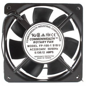 COMMONWEALTH ROTARY FAN FP-108-1 FP-108-1S1BU 220/240V 0.13/0.12A 2wires Cooling Fan - Original New