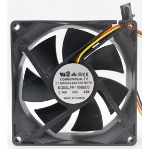 COMMONWEALTH FP-108B/DC 24V 0.14A 3wires cooling fan