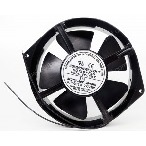 COMMONWEALTH FP-108CX-S1-B 220/240V 0.18/0.16A 27/24W Cooling Fan - Original New