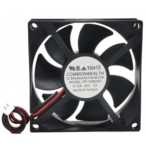 COMMONWEALTH FP-108D/DC 24V 0.13A 2wires Cooling Fan 