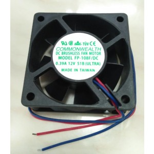 COMMONWEALTH FP-108F/DC 24V 0.12A 2wires Cooling Fan