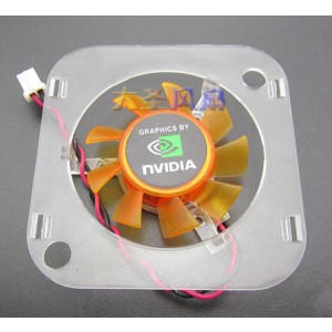 NVIDIA FS1240-A2012A 12V 0.11A 2wires Cooling Fan
