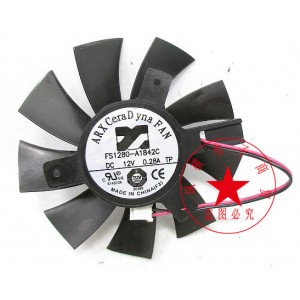 ARX FS1280-A1842C 12V 0.28A 2wires Cooling Fan
