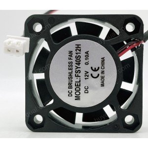 FONSONING FSY40S12H 12V 0.10A 2wires Cooling Fan 