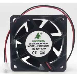 FONSONING FSY60S12M 12V 0.20A 2wires Cooling Fan