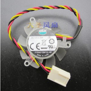 COOLER MASTER FY04010M12LNB 12V 0.20A 3wires Cooling Fan