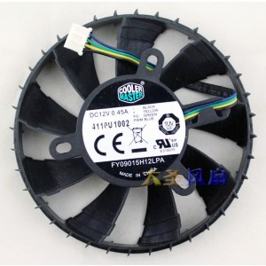 COOLER MASTER FY09015H12LPA 12V 0.60A 4wires Cooling Fan