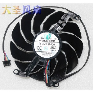 FOCNSEE FY09015M12LPA 12V 0.45A 4wires Cooling Fan 