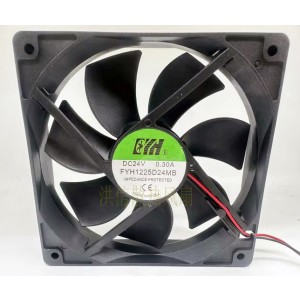 FYH FYH1225D24MB 24V 0.30A 2wires Cooling Fan