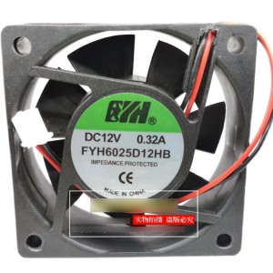 BQ FYH6025D12HB 12V 0.32A 2wires Cooling Fan