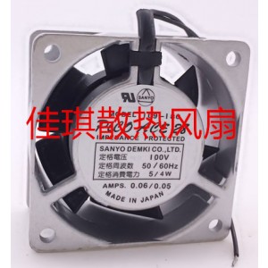 Sanyo 109-130 100V 0.08/0.07A 6/5W 2wires Cooling Fan