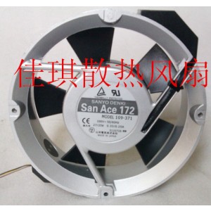 Sanyo 109-371 100V 0.33/0.25A 27/25W 3wires Cooling Fan - Picture need