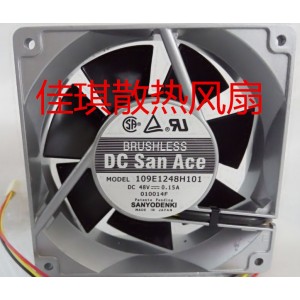 Sanyo 109E1248H101 48V 0.15A 3wires Cooling Fan