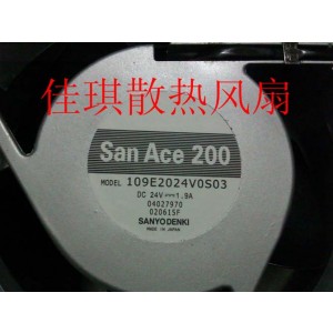 Sanyo 109E2024V0S03 24V 1.9A 4wires Cooling Fan