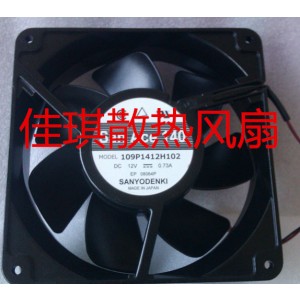 Sanyo 109P1412H102 12V 0.73A 2wires Cooling Fan