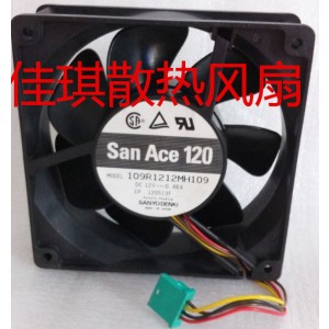 SANYO 109R1212MH109 12V 0.48A 4wires cooling fan