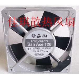Sanyo 109S085 100V 0.16/0.14A 13.5/12W Cooling Fan