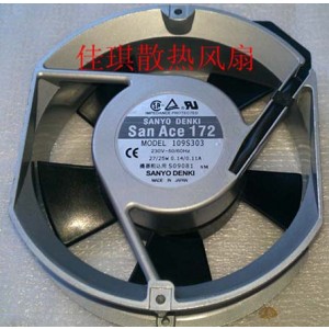 Sanyo 109S303 230V 0.14/0.11A 27/25W Cooling Fan