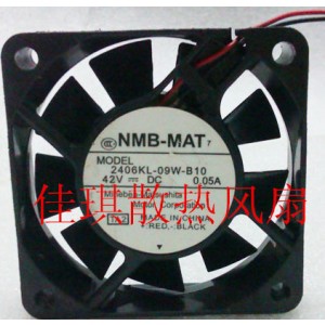 NMB 2406KL-09W-B10 24V 0.05A 2wires Cooling Fan