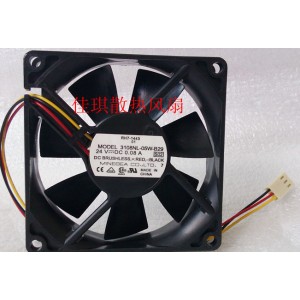 NMB 3108NL-05W-B29 24V 0.08A 3wires Cooling Fan