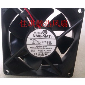 NMB 3110GL-04W-B89 12V 0.46A 3wires Cooling Fan