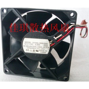 NMB 3110GL-B4W-B49 12V 0.26A  3wires Cooling Fan