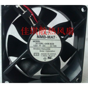 NMB 3110RL-04W-B29 12V 0.13A 3wires Cooling Fan