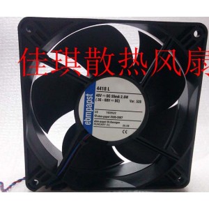 Ebmpapst 4418L 48V 55mA 2.6W 2wires Cooling Fan