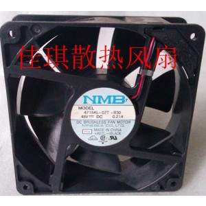 NMB 4715KL-07T-B30 48V 0.21A 2wires Cooling Fan